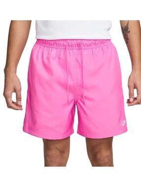 NIKE men’s Woven Flow standard fit pink above knee length lined swim Shorts NWT